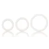 Calexotics Lot de 3 cockrings souples Blanc